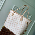 LV M25665 Louis Vuitton Neverfull Inside Out MM Bag Dune/Hazelnut
