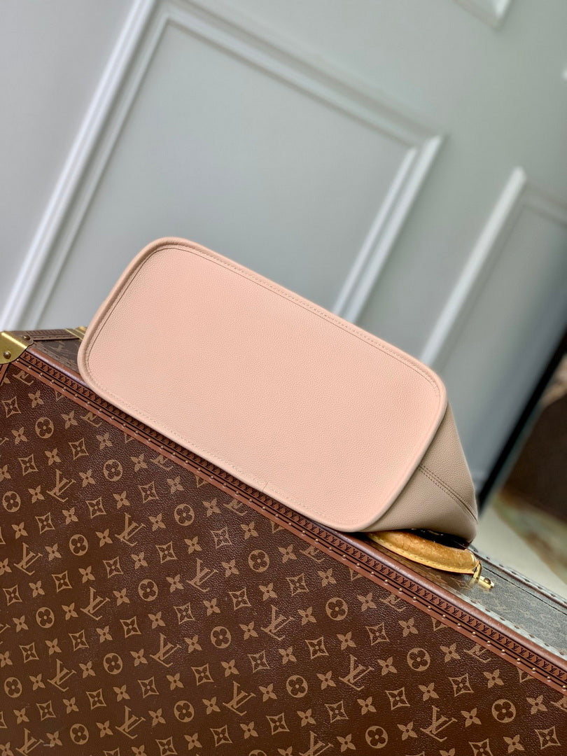 LV M25665 Louis Vuitton Neverfull Inside Out MM Bag Dune/Hazelnut
