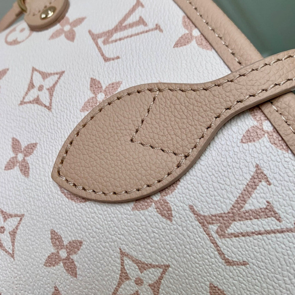 LV M25665 Louis Vuitton Neverfull Inside Out MM Bag Dune/Hazelnut