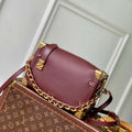 LV M25669 Louis Vuitton Side Trunk MM Bag Wine Red