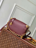 LV M25669 Louis Vuitton Side Trunk MM Bag Wine Red