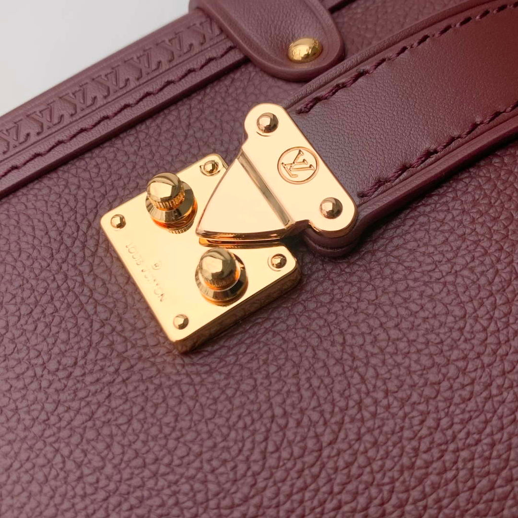 LV M25669 Louis Vuitton Side Trunk MM Bag Wine Red