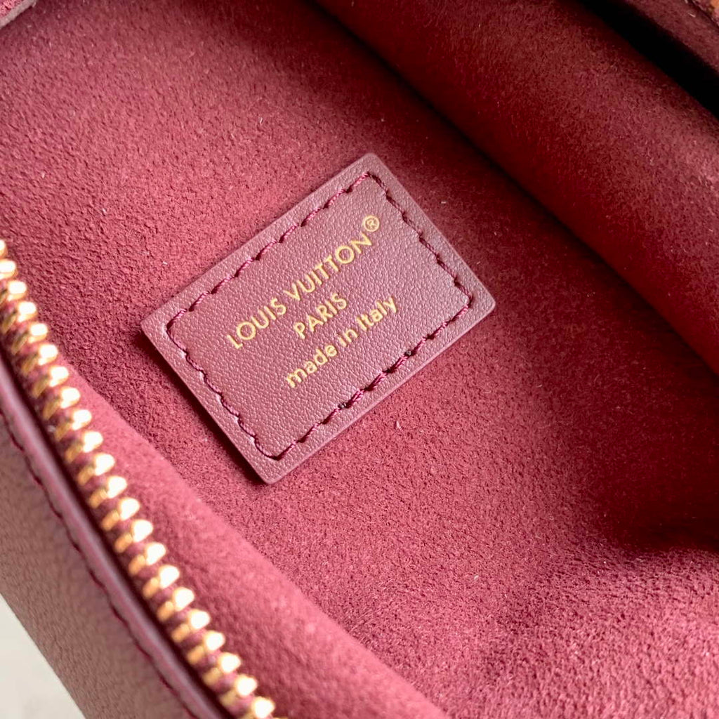 LV M25669 Louis Vuitton Side Trunk MM Bag Wine Red