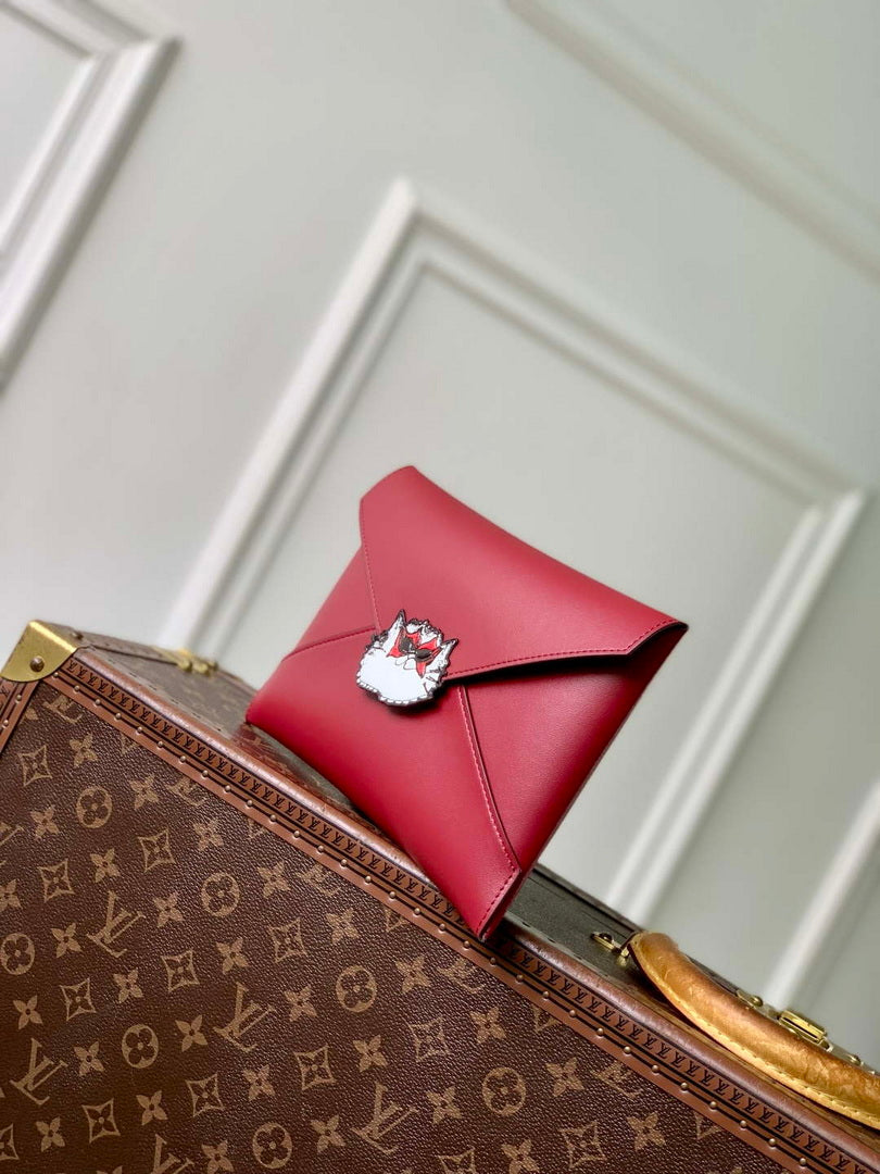 LV M25760 Louis Vuitton Kirigami Pochette Bag Plum