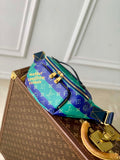 LV M25783 Louis Vuitton Rush Bumbag Blue Stripes