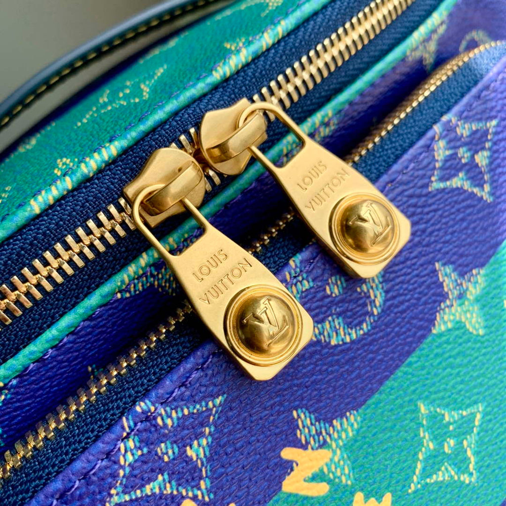 LV M25783 Louis Vuitton Rush Bumbag Blue Stripes