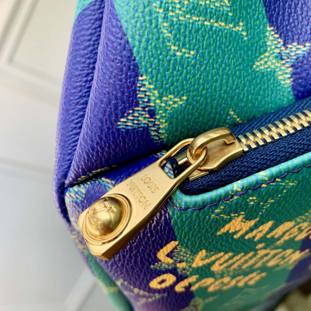 LV M25783 Louis Vuitton Rush Bumbag Blue Stripes