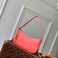 LV M25784 Louis Vuitton Pochette LV Bloom Bag Rose red