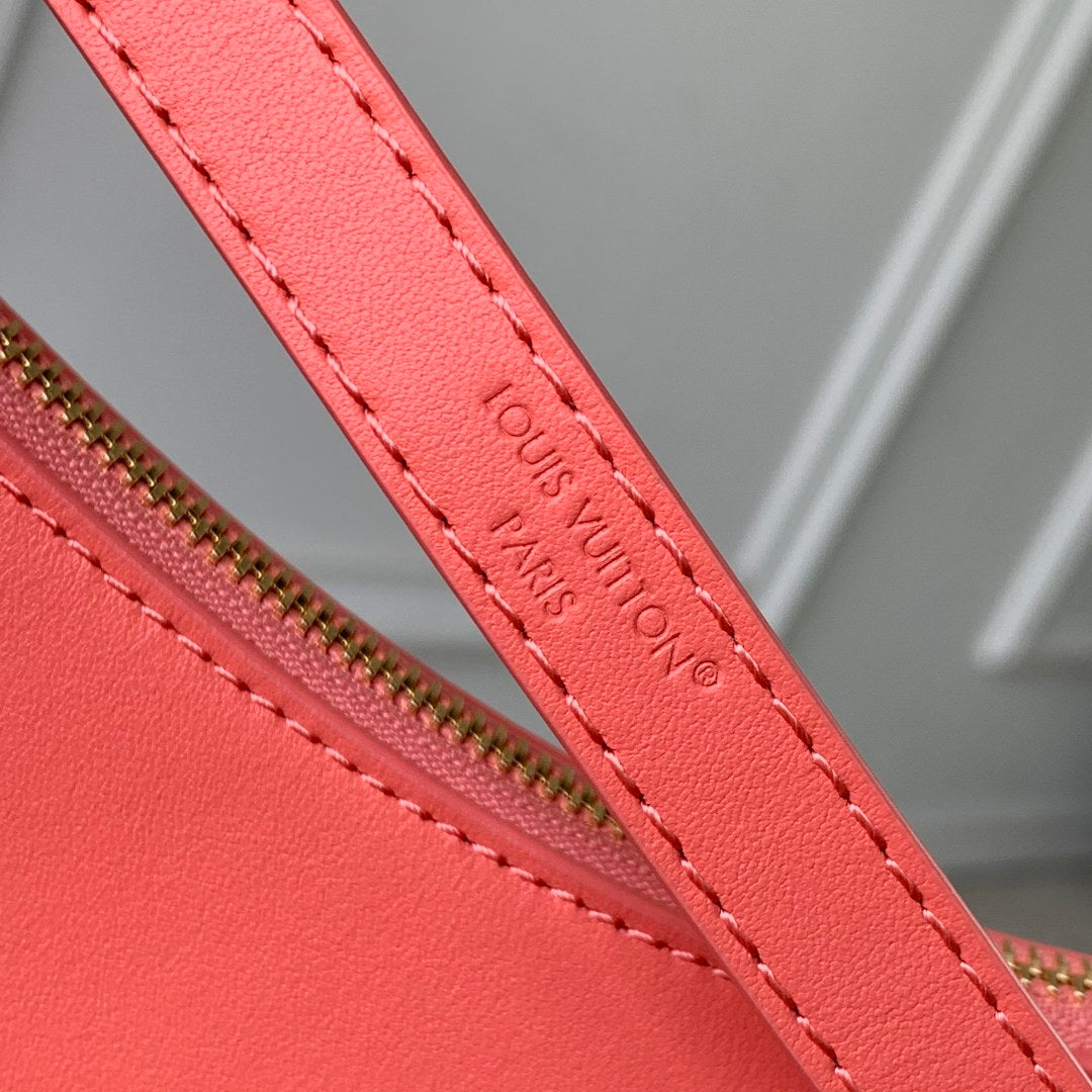 LV M25784 Louis Vuitton Pochette LV Bloom Bag Rose red