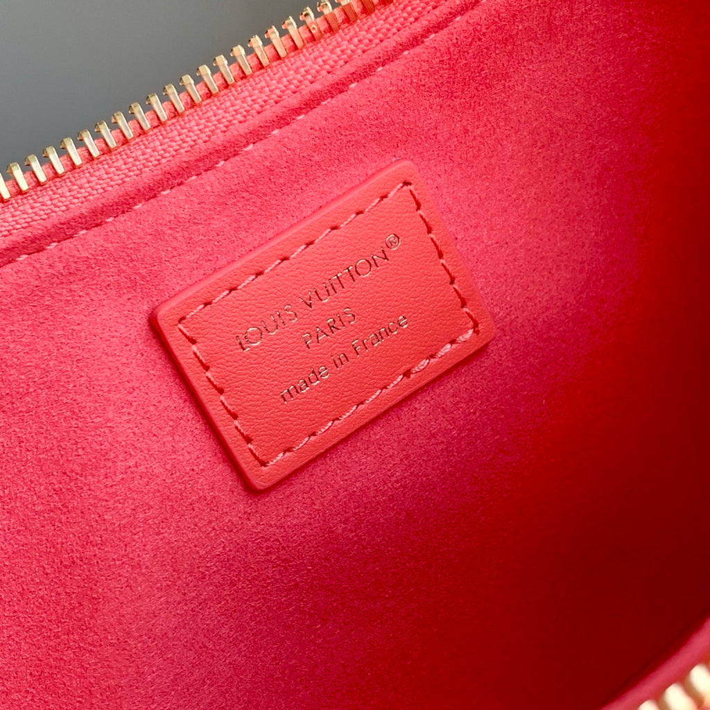 LV M25784 Louis Vuitton Pochette LV Bloom Bag Rose red