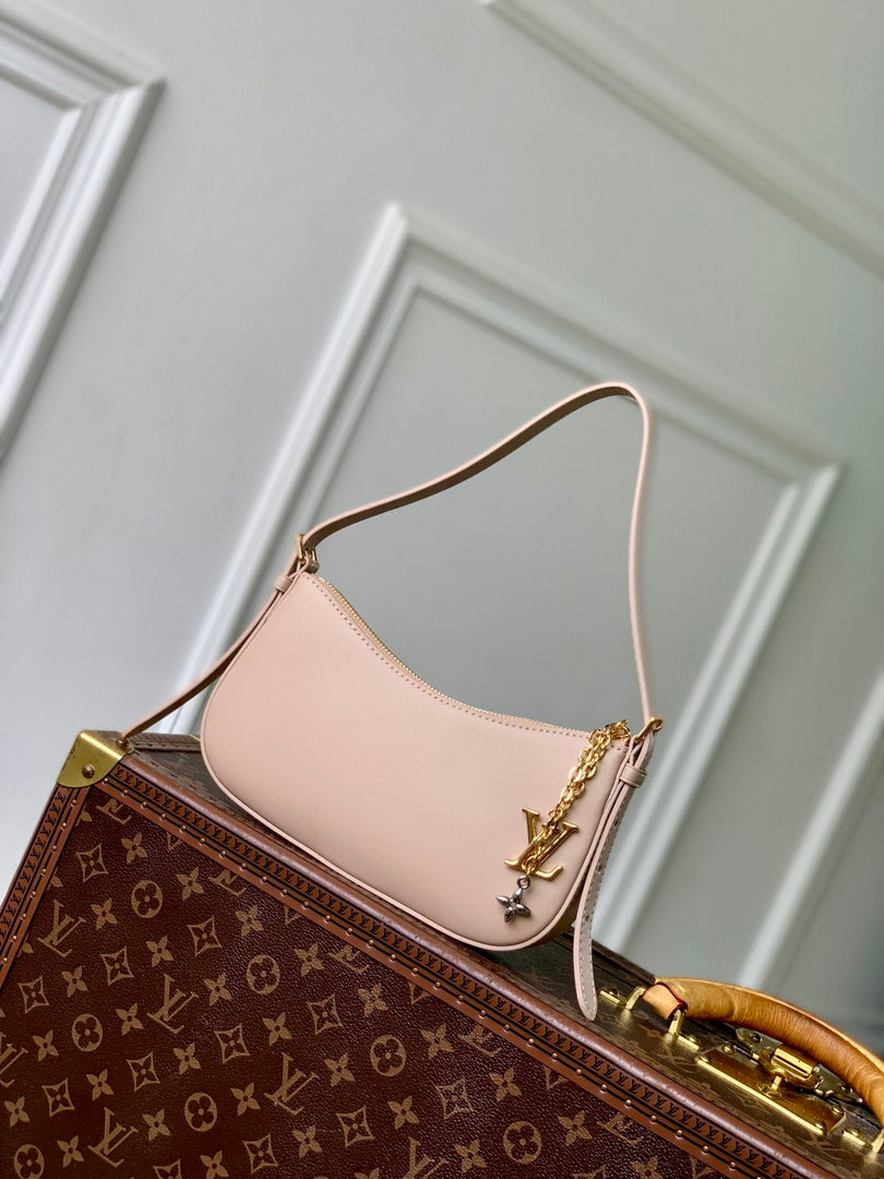 LV M25784 Louis Vuitton Pochette LV Bloom Bag Sand