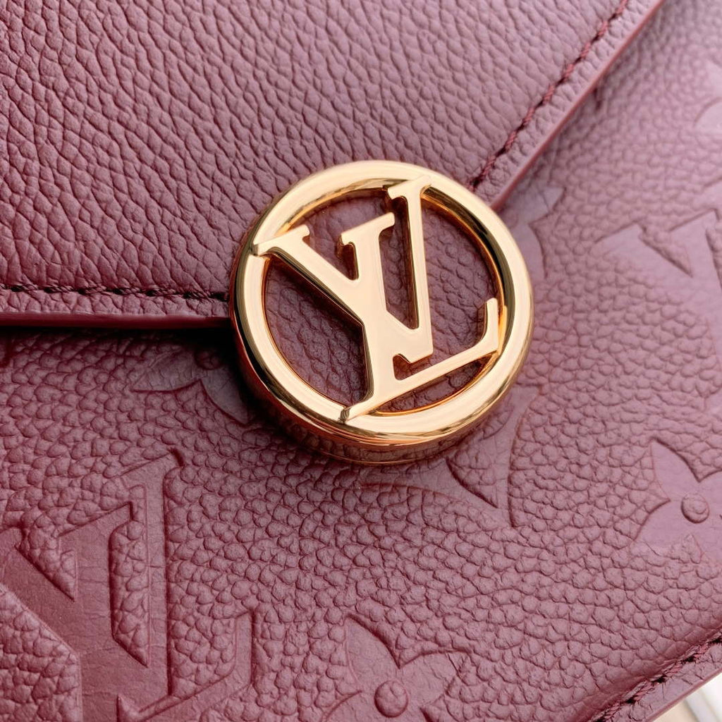 LV M25814 Louis Vuitton Wallet On Chain Rosy Bag Grenat Red