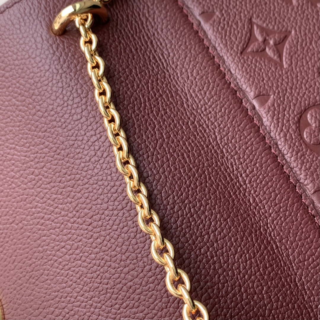 LV M25814 Louis Vuitton Wallet On Chain Rosy Bag Grenat Red