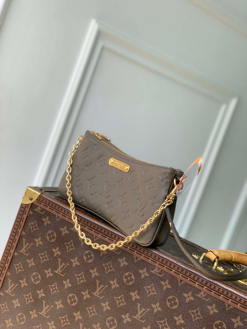 LV M25816 Louis Vuitton Pochette Liv Bag Smoke Gray