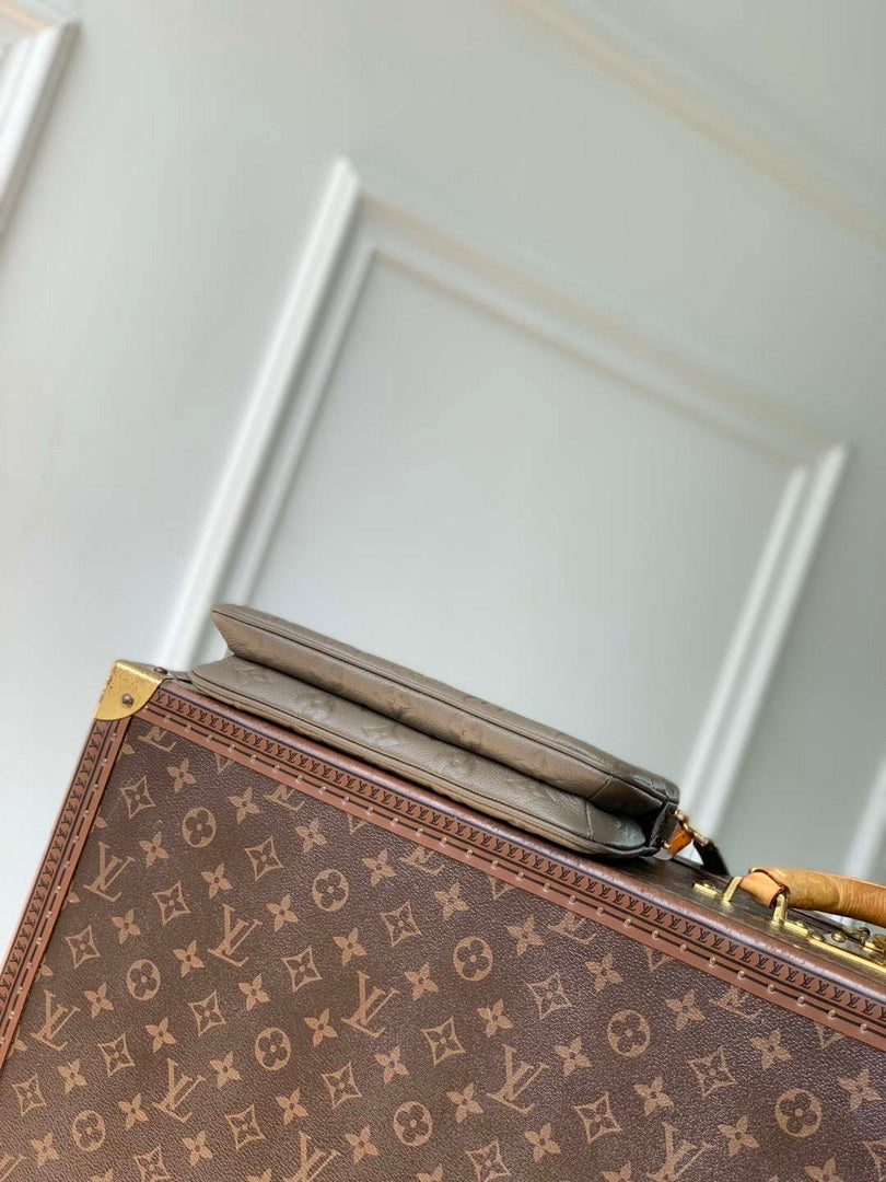 LV M25816 Louis Vuitton Pochette Liv Bag Smoke Gray