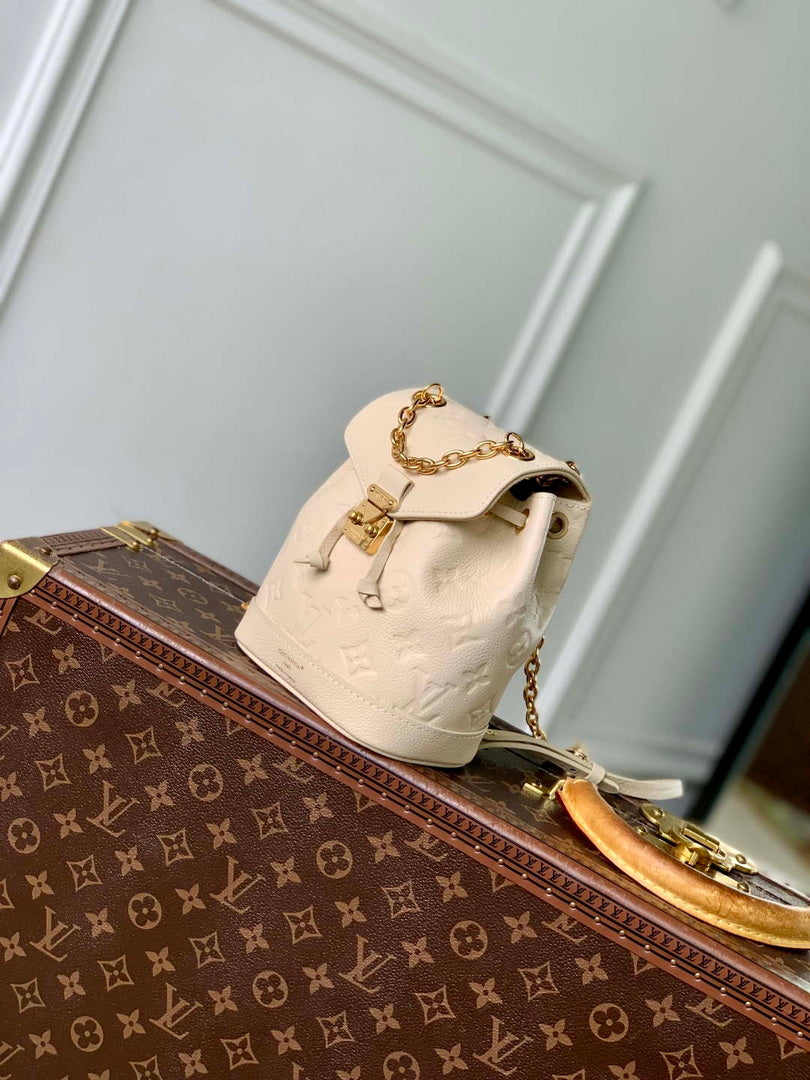 LV M25819 Louis Vuitton Nano No¨¦ Backpack Cream