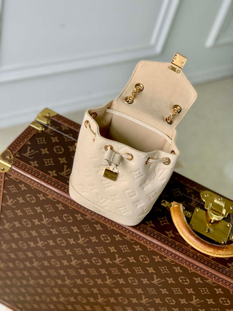LV M25819 Louis Vuitton Nano No¨¦ Backpack Cream