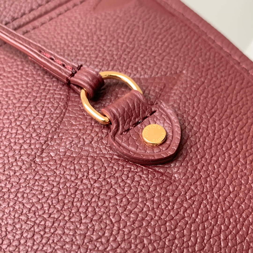 LV M25855 Louis Vuitton Neverfull MM Bag Grenat
