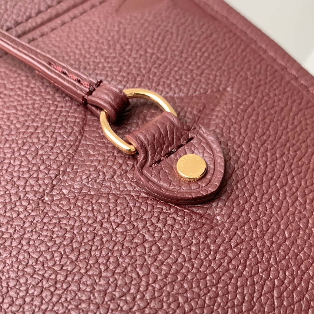 LV M25855 Louis Vuitton Neverfull MM Bag Grenat