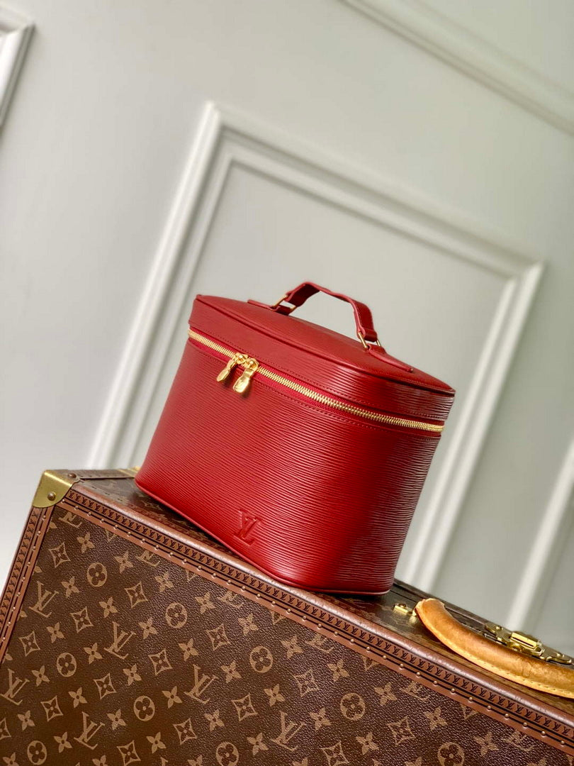 LV M25856 Louis Vuitton Nice BB Bag Monogram Red