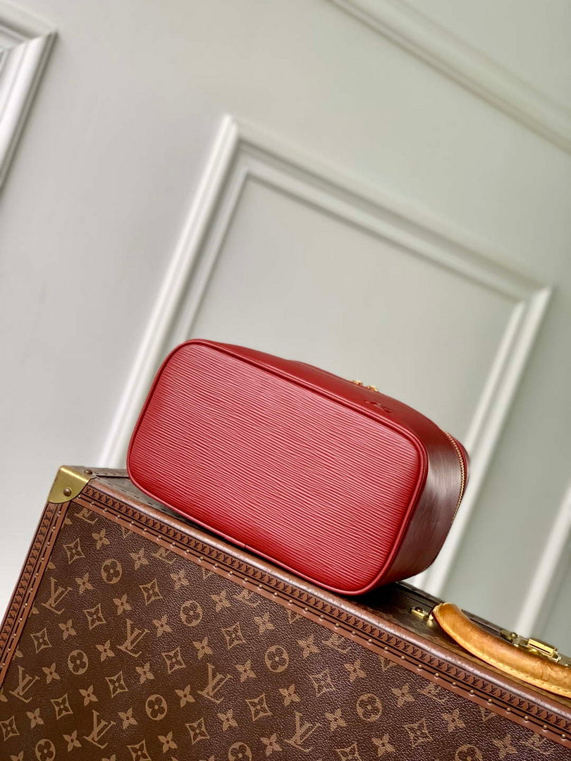 LV M25856 Louis Vuitton Nice BB Bag Monogram Red