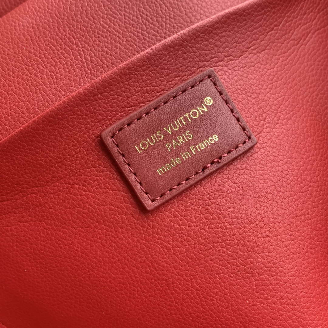 LV M25856 Louis Vuitton Nice BB Bag Monogram Red
