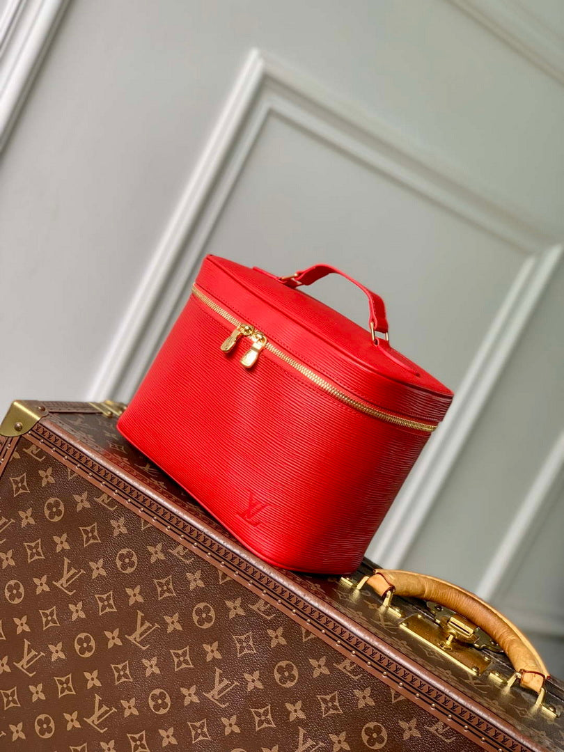 LV M25856 Louis Vuitton Nice BB Bag Red