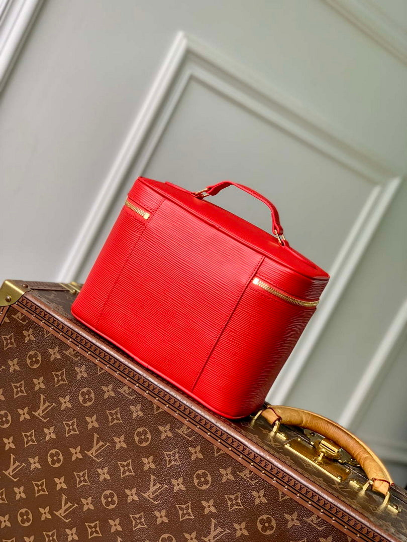 LV M25856 Louis Vuitton Nice BB Bag Red