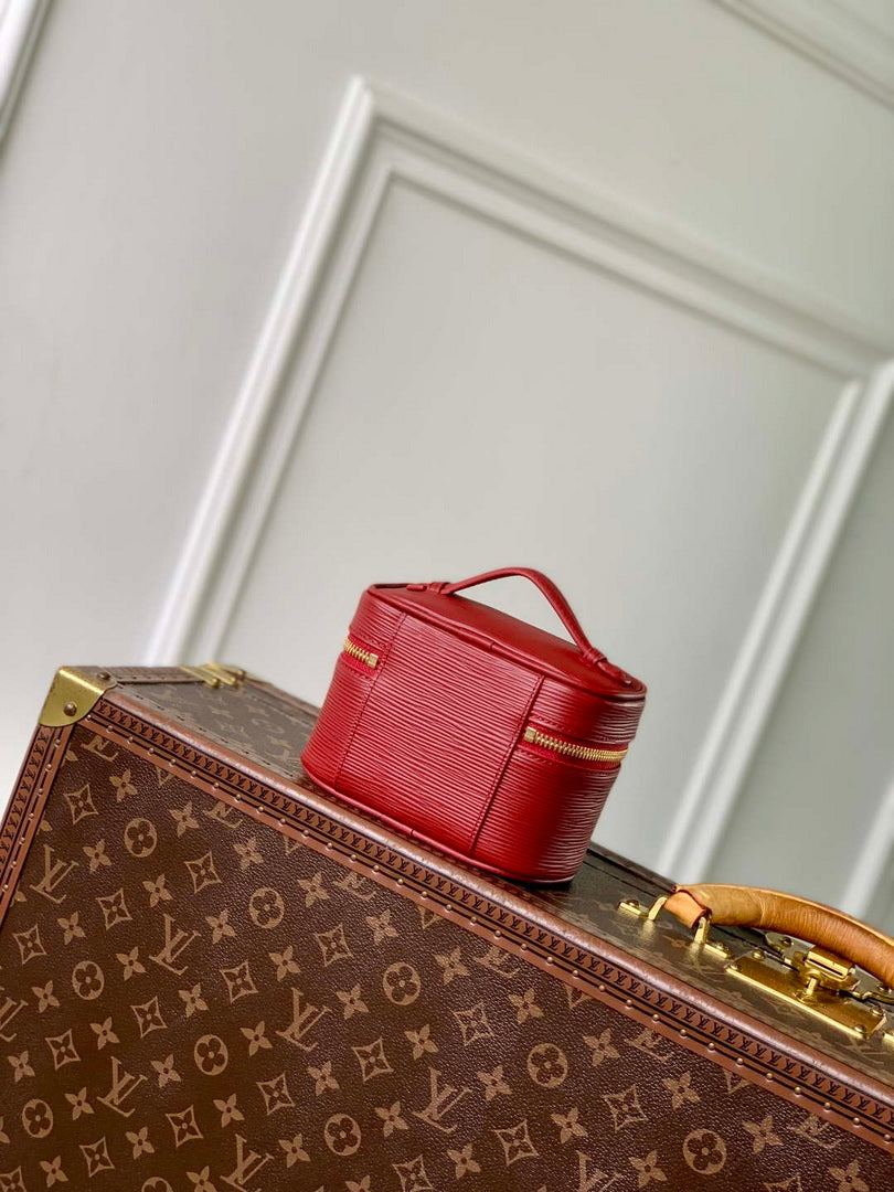 LV M25857 Louis Vuitton Nice Nano Bag Monogram Red
