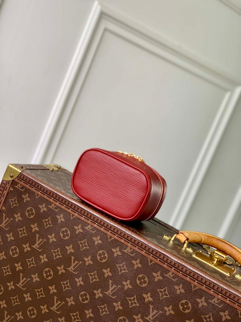 LV M25857 Louis Vuitton Nice Nano Bag Monogram Red