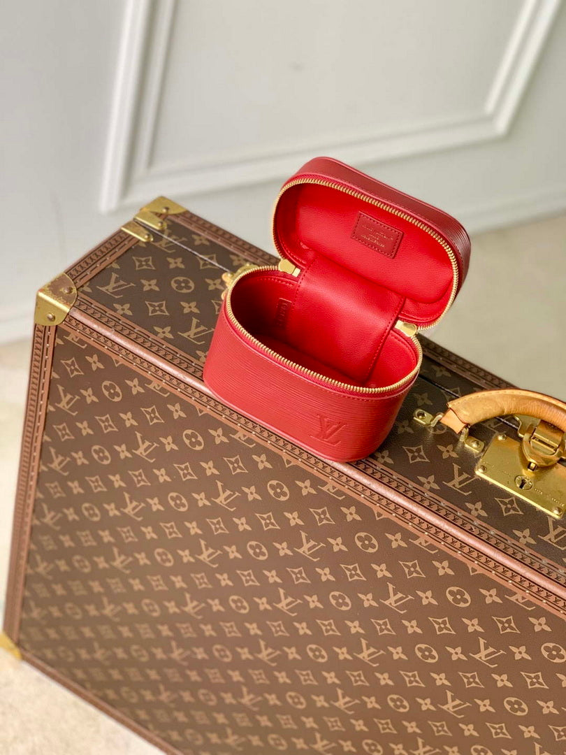 LV M25857 Louis Vuitton Nice Nano Bag Monogram Red