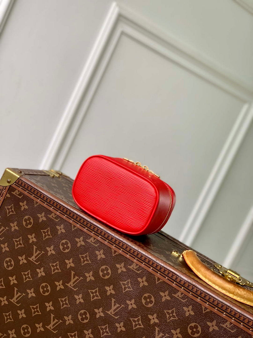 LV M25857 Louis Vuitton Nice Nano Bag Red