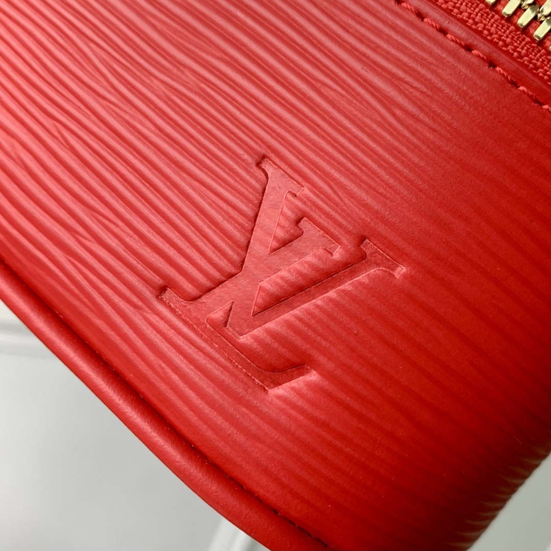 LV M25857 Louis Vuitton Nice Nano Bag Red