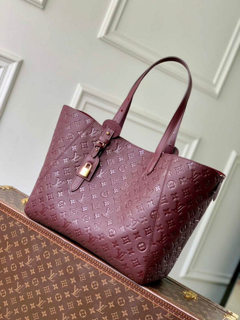 LV M25888 Louis Vuitton All In One MM Bag Wine Red