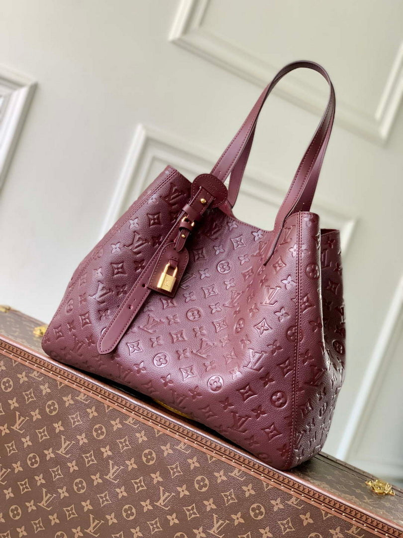LV M25888 Louis Vuitton All In One MM Bag Wine Red