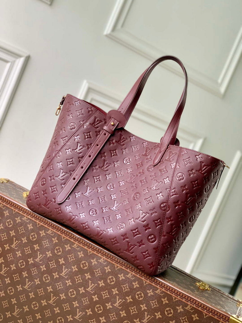 LV M25888 Louis Vuitton All In One MM Bag Wine Red