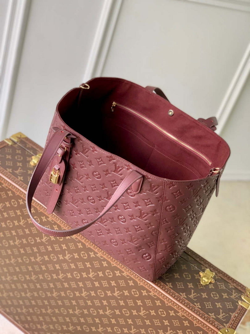 LV M25888 Louis Vuitton All In One MM Bag Wine Red