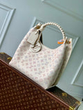 LV M25894 Louis Vuitton Carmel Handbag Dream Cream