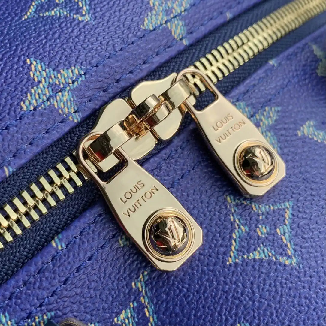LV M25900 Louis Vuitton Keepall Bandouliere 50 Bag Green& Blue