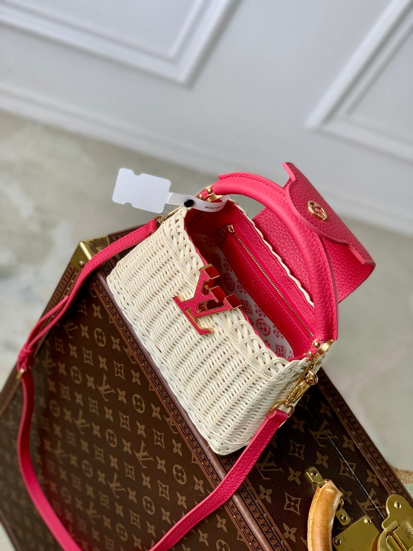 LV M26005 Louis Vuitton Capucines Mini Bag Pink