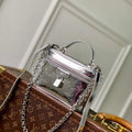 LV M26097 Louis Vuitton Vanity Chain Pouch Bag Silver