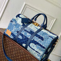 LV M26117 Louis Vuitton Keepall Bandouliere 50 Bag Blue