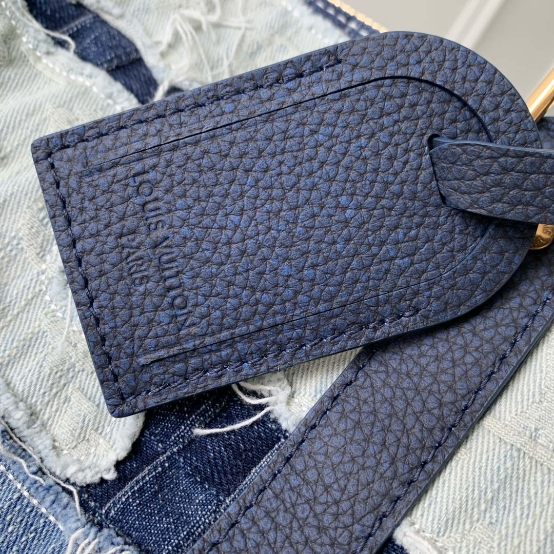 LV M26117 Louis Vuitton Keepall Bandouliere 50 Bag Blue