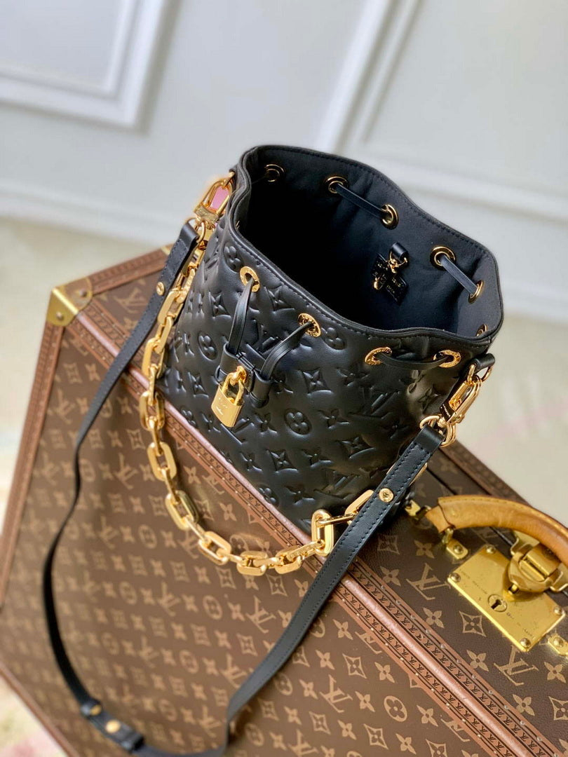 LV M26216 Louis Vuitton Coussin Bucket Bag Black