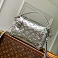 LV M26223 Louis Vuitton Side Trunk MM Bag Silver