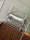 LV M26223 Louis Vuitton Side Trunk MM Bag Silver