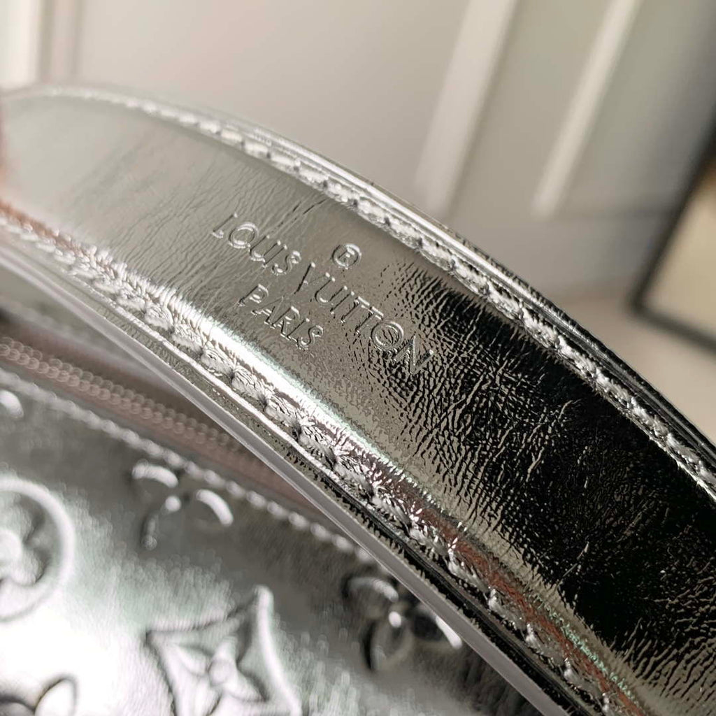 LV M26223 Louis Vuitton Side Trunk MM Bag Silver