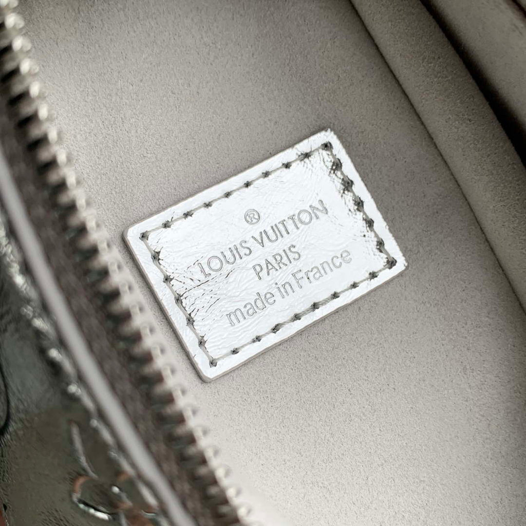 LV M26223 Louis Vuitton Side Trunk MM Bag Silver