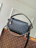 LV M26226 Louis Vuitton Side Trunk MM East West Bag Black