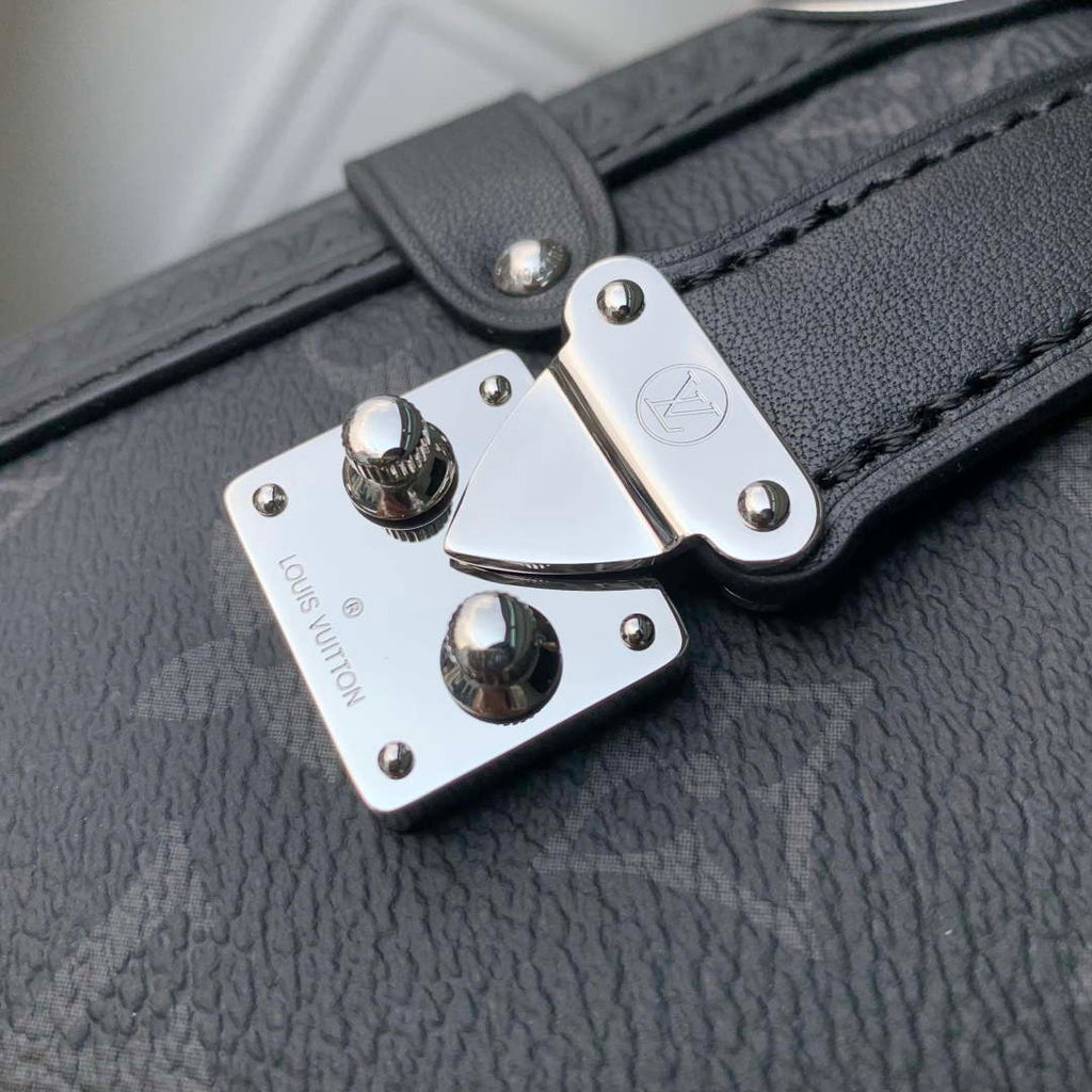 LV M26226 Louis Vuitton Side Trunk MM East West Bag Black